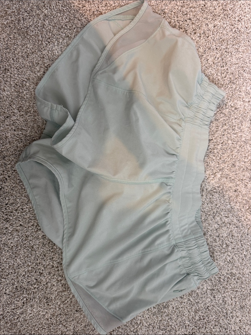 Light Mint Lululemon 2.5 Athletic Shorts